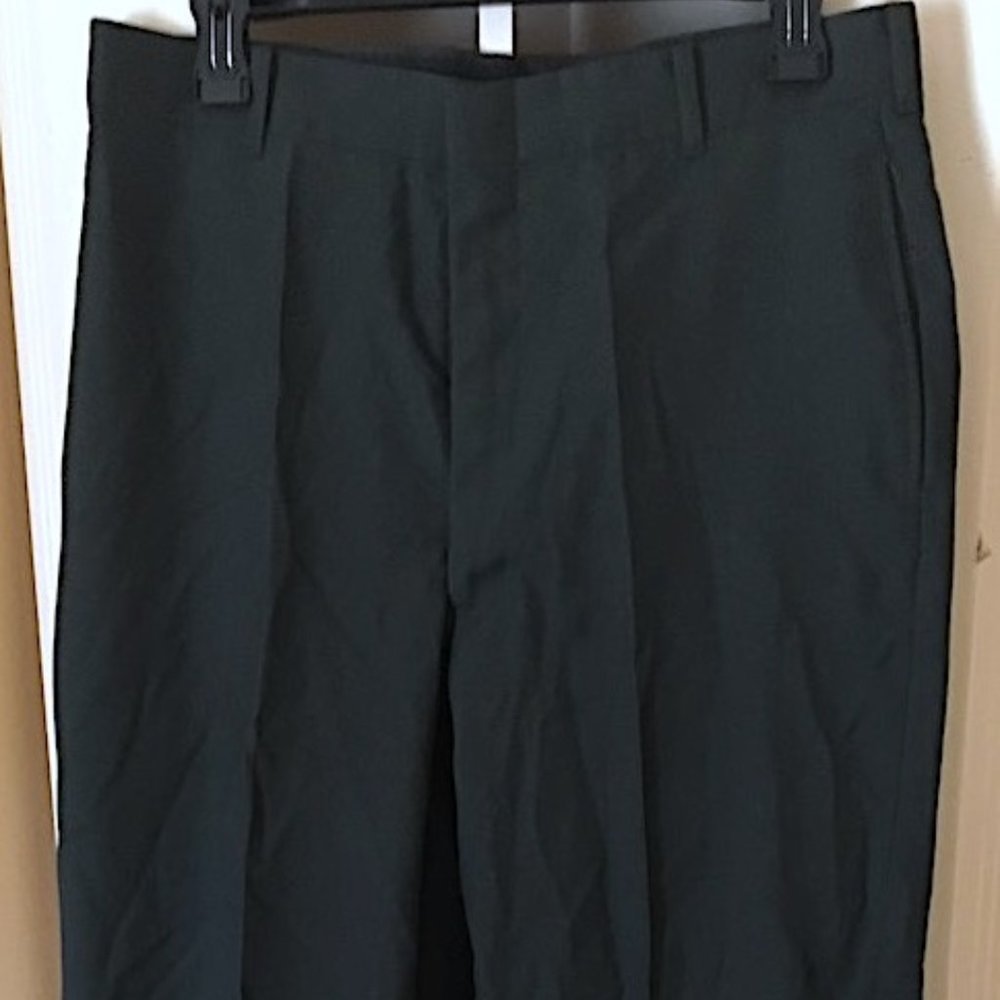 DSCP Serge Army Green Flat Front Trousers Size 32R